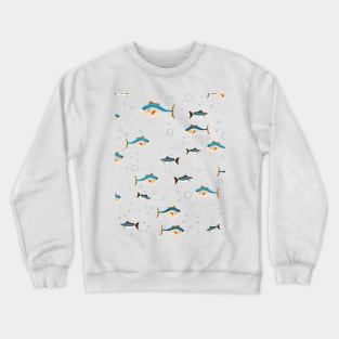 Vintage fishing pattern. Crewneck Sweatshirt